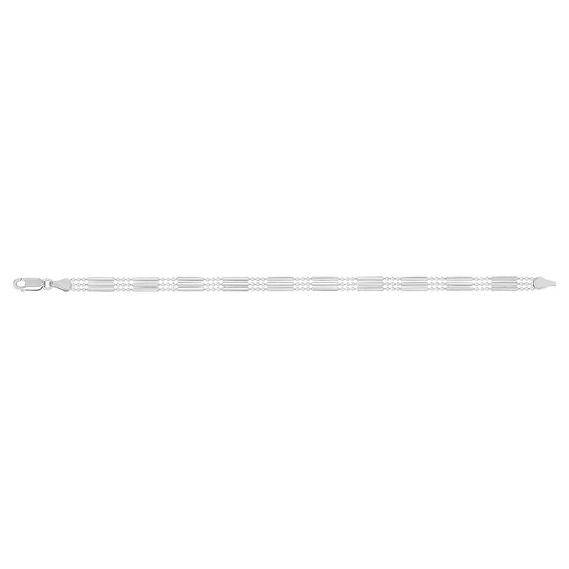 Bracelet argent 925 triple rang 19 cm - vue 1