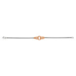 Bracelet argent 925 2 tons panthères zirconias 18 cm - vue 1