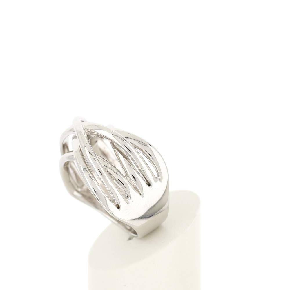 Bague argent 925 anneaux entrelacés - vue 5