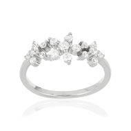 Bague argent 925 zirconias