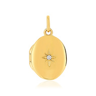 Pendentif MATY Plaqué or Zirconia