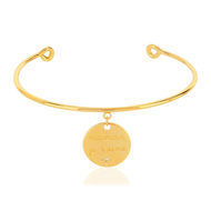 Bracelet rigide MATY Plaqué or zirconia