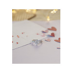 Bague argent 925 fleur zirconias - vue D2