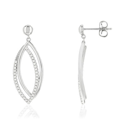 Boucles d'oreilles MATY Argent 925 Zirconia