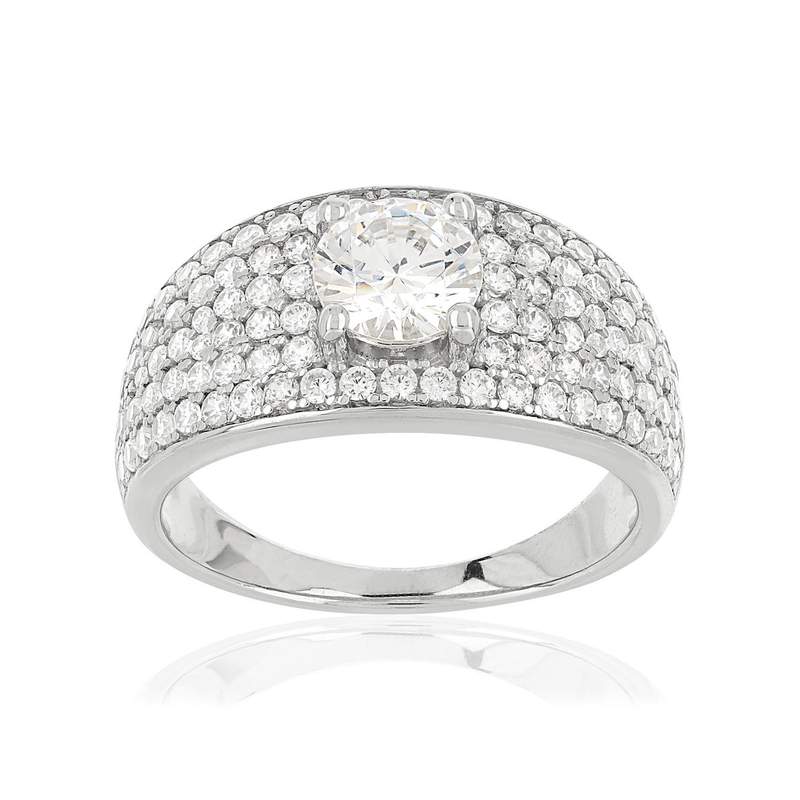 Bague MATY Argent 925 Zirconia - vue 1