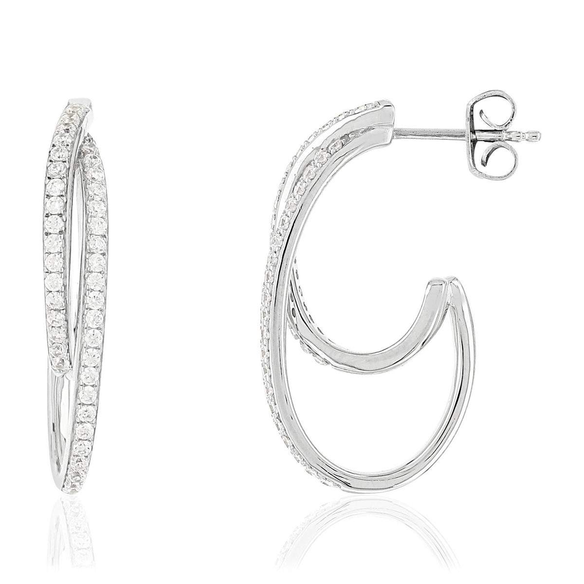 Boucles D'Oreilles Papillon S.Oliver - Argent 925 Avec Zirconia - Pour Filles - Boîte Cadeau Incluse
