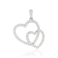 Pendentif coeur MATY Argent 925 Zirconia