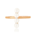 MATY gold-plated ring Chinese cultured pearls - view 3