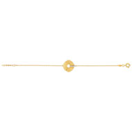 Bracelet souple MATY Plaqué or Zirconias 17 cm
