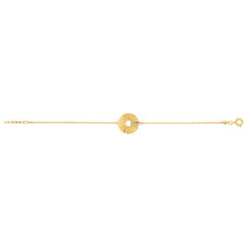 Flexibele armband MATY Verguld Zirkonia's 17 cm
