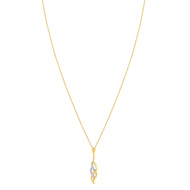 Collier MATY Plaque or Zirconia 45 cm