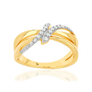 Bague MATY Plaqué or zirconia