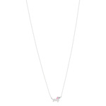 Collier Argent 925 Zirconias 45 cm chien - vue 1
