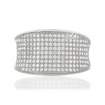 Ring silver 925 zirconias - view 3