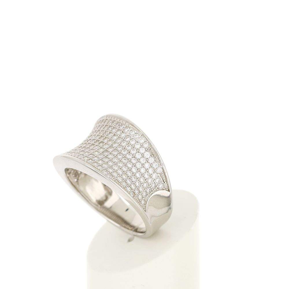 Bague argent 925 zirconias - vue 4