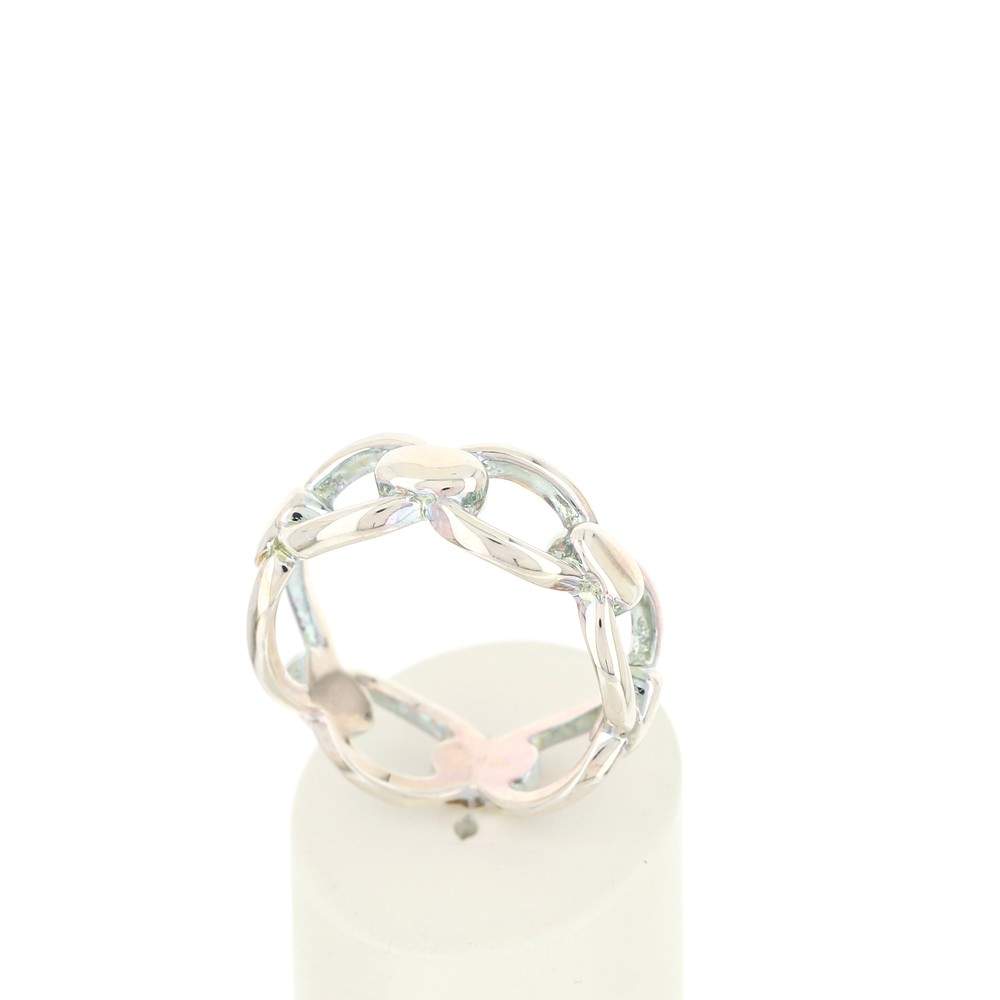 Bague argent 925 chaîne ajourée - vue 2