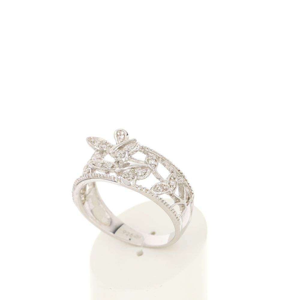Bague argent 925 papillons et feuilles zicornias - vue 3