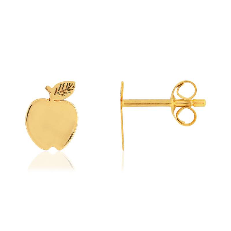 Boucles d'oreilles MATY Or 375 jaune pomme - vue 1
