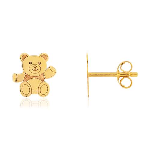 MATY earrings 375 yellow gold bear