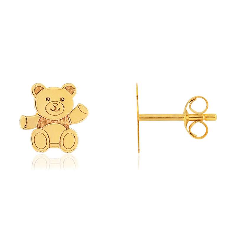 Boucles d'oreilles MATY Or 375 jaune ours - vue 1