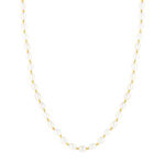 Collier or 375 jaune perles de culture de Chine 42 cm - vue 1