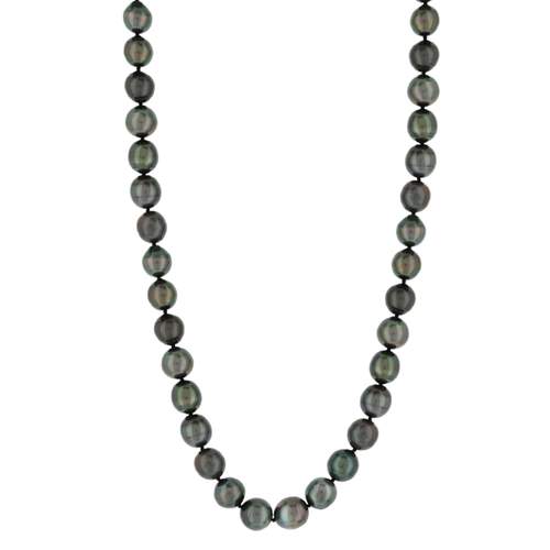 Collier or 750 jaune perles de culture de Tahiti 45 cm