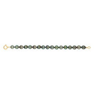 Bracelet or 750 jaune perles de culture de Tahiti 20 cm
