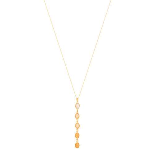 Collier MATY Or 375 pierres fines 45 cm