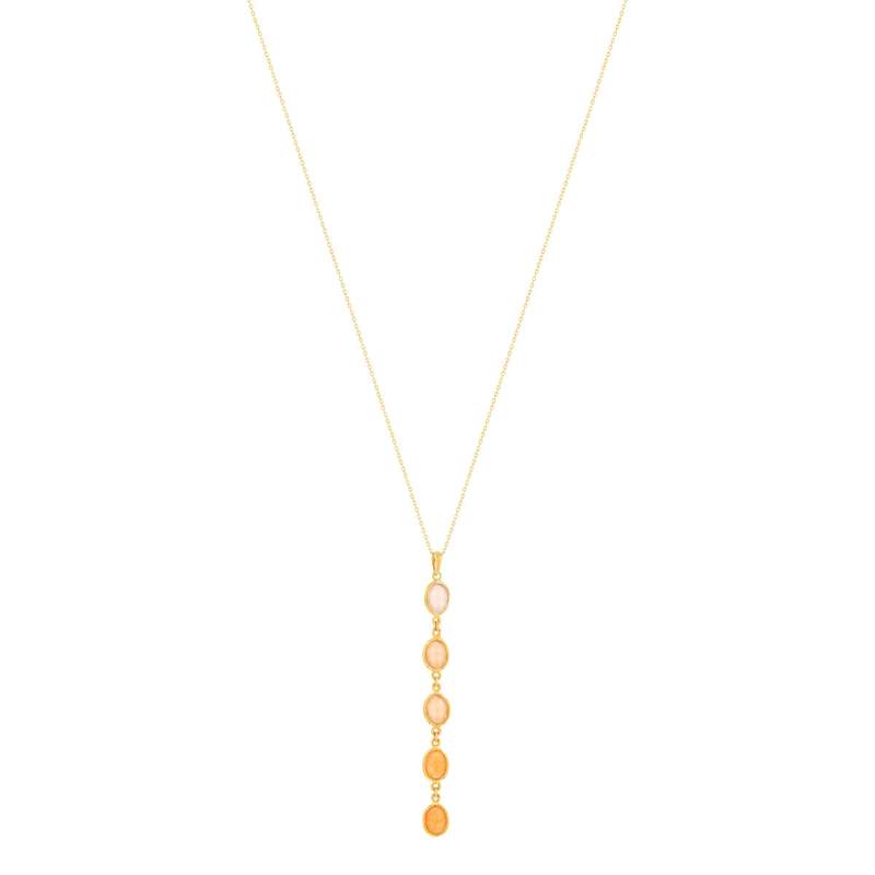 Collier MATY Or 375 pierres fines 45 cm - vue 1