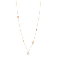 Sautoir MATY Or 375 pierres fines 61 cm