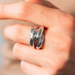 Bague argent 925 - vue porté 1