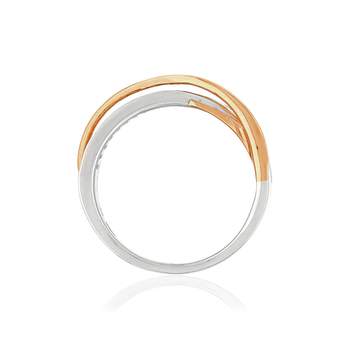 Bague 2 ors 750 diamants