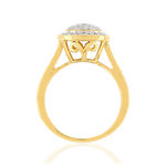 Bague or 750 2 tons diamants - vue 2