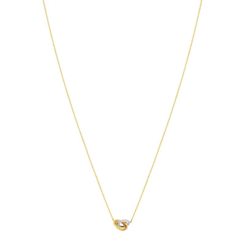 Collier 3 ors 375 diamants 42 cm - vue 1