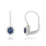 Boucles d'oreilles MATY Or 750 Saphirs et Diamant