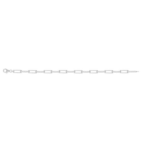 Bracelet argent 925 zirconias 19 cm