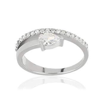 Silver ring 925 zirconias
