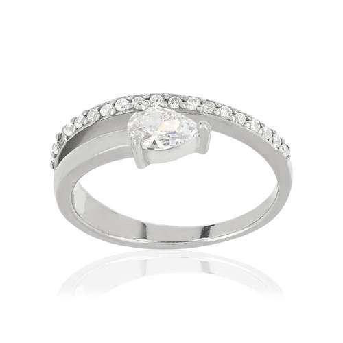 Bague argent 925 zirconias