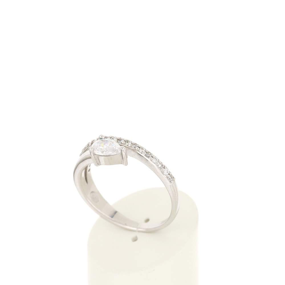 Bague argent 925 zirconias - vue 3