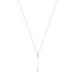 925 zilveren ketting met pijl en zirkonia's, 45 cm - afbeelding 1