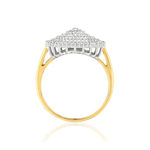 Bague or 750 2 tons diamants - vue 2