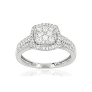 Bauge or blanc 750 diamants