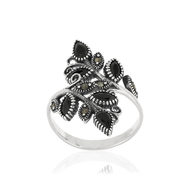 BBague argent 925 marcassites zirconias