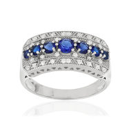 Bague MATY Argent 925 Zirconias bleus