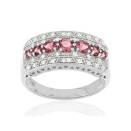 Bague MATY Argent 925 Zirconias violets