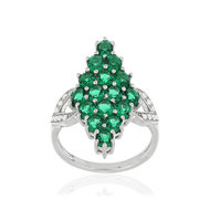 Bague MATY Argent 925 Zirconias verts