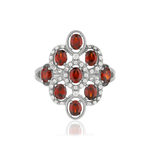 Bague MATY Argent 925 Zirconias rouges - vue 3