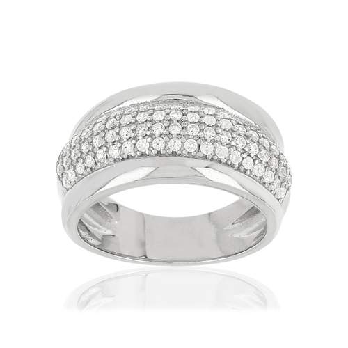 Bague argent 925 zirconias