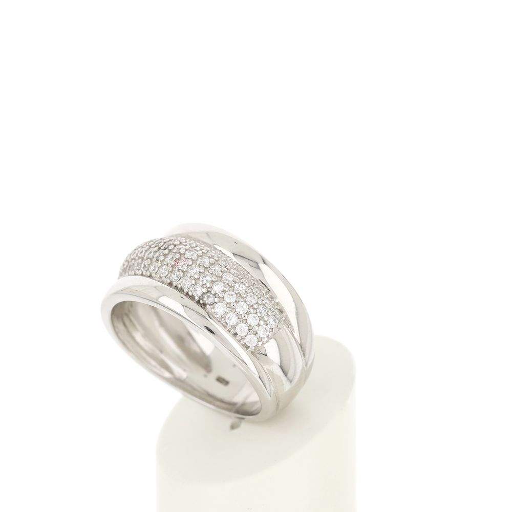 Bague argent 925 zirconias - vue 4