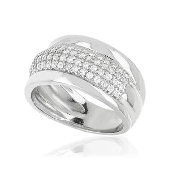 Silver ring 925 zirconias